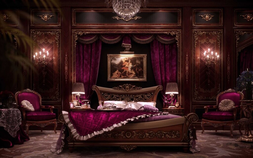 Trevligt gotiskt sovrum