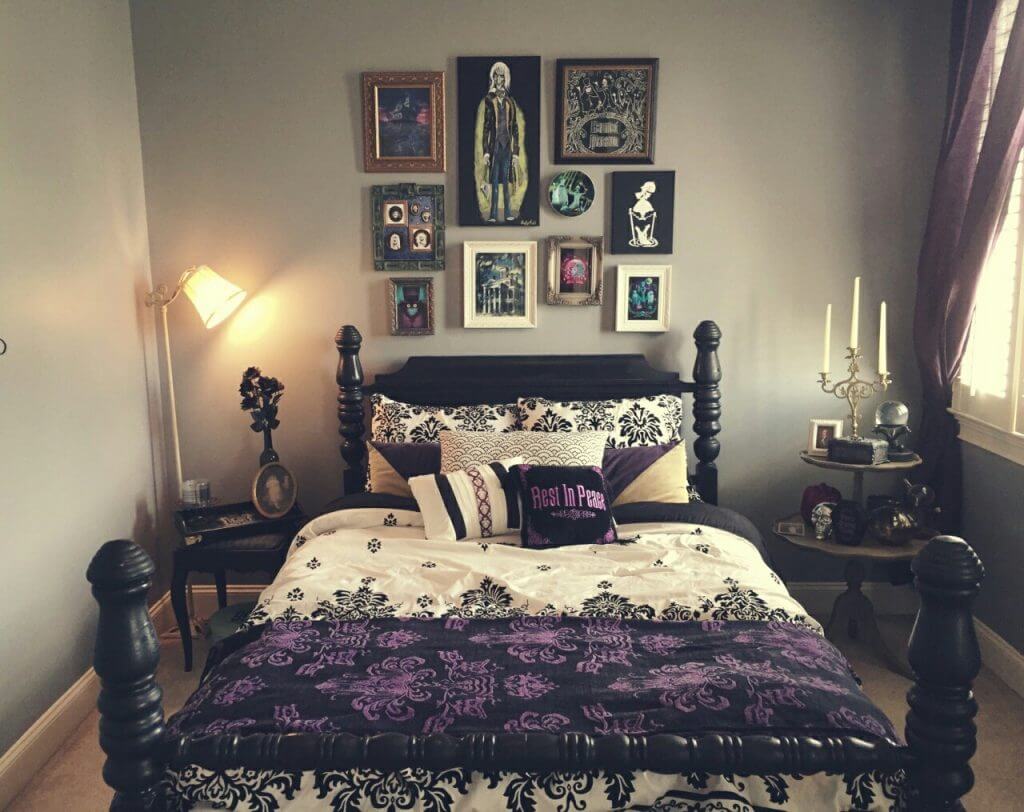 Modernt gotiskt sovrum