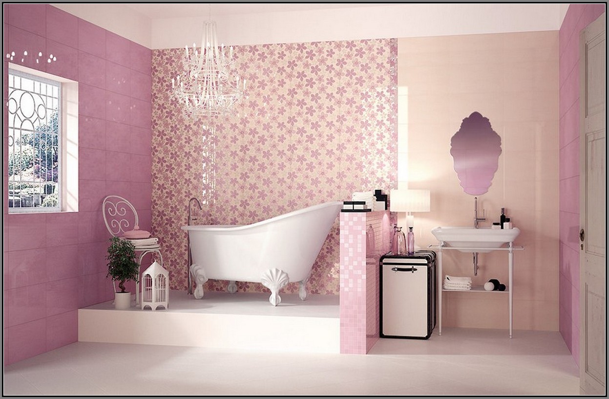 Prinsessaliknande romantiskt badrum