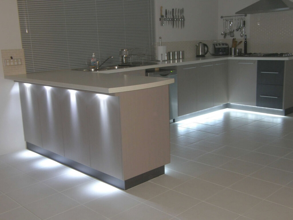 Fantastisk LED-belysning i köket
