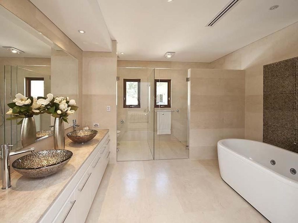 Modernt spa-badrum