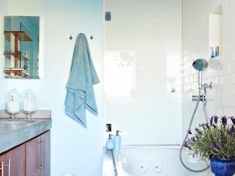 45 Blå badrumsidéer 2020 (olika uppfriskande mönster) 2