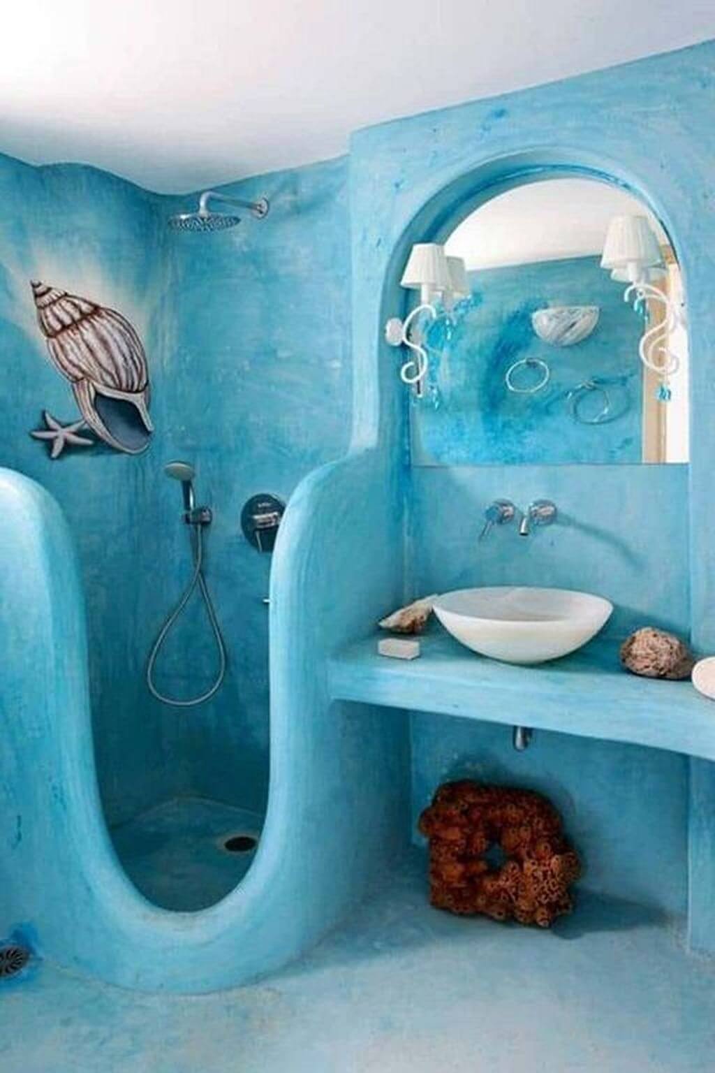 Fantastiskt sjöjungfru badrum