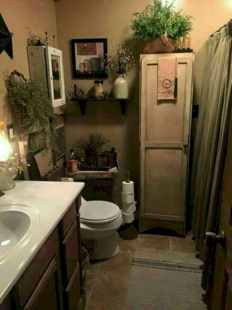 Trevligt primitivt badrum