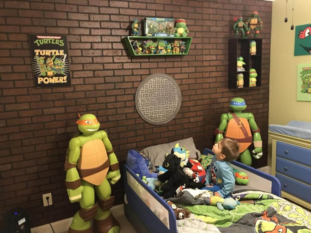 Roliga ninja sköldpaddor sovrum