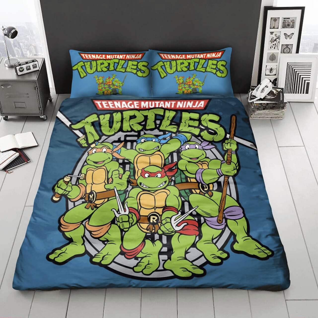 Mysigt Ninja Turtles sovrum