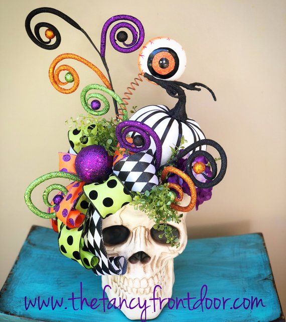Halloween mittpunkt, Day of the Dead dekor, Dia de los Muertos.