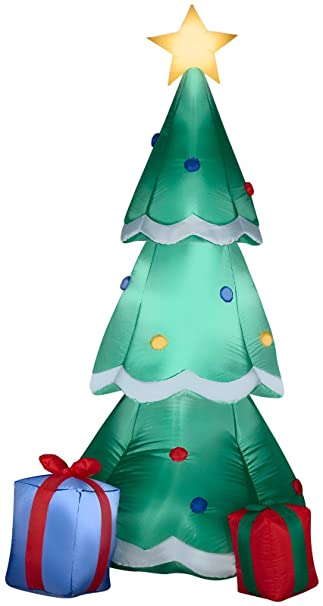 Amazon.com: Gemmy Airblown uppblåsbar julgran dekorerad.