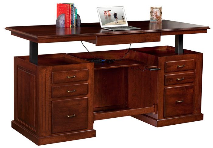 Stående skrivbord: Sit-Stand Executive Desk |  Executive desk, försäljning.