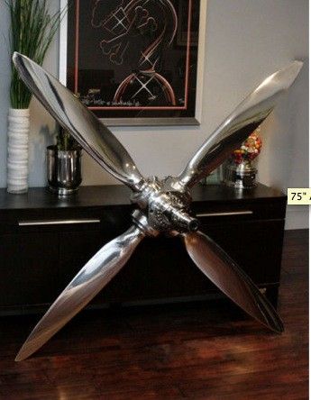 4-bladig flygplan propeller ... heminredning ... Fantastiskt!  |  Flygplan.