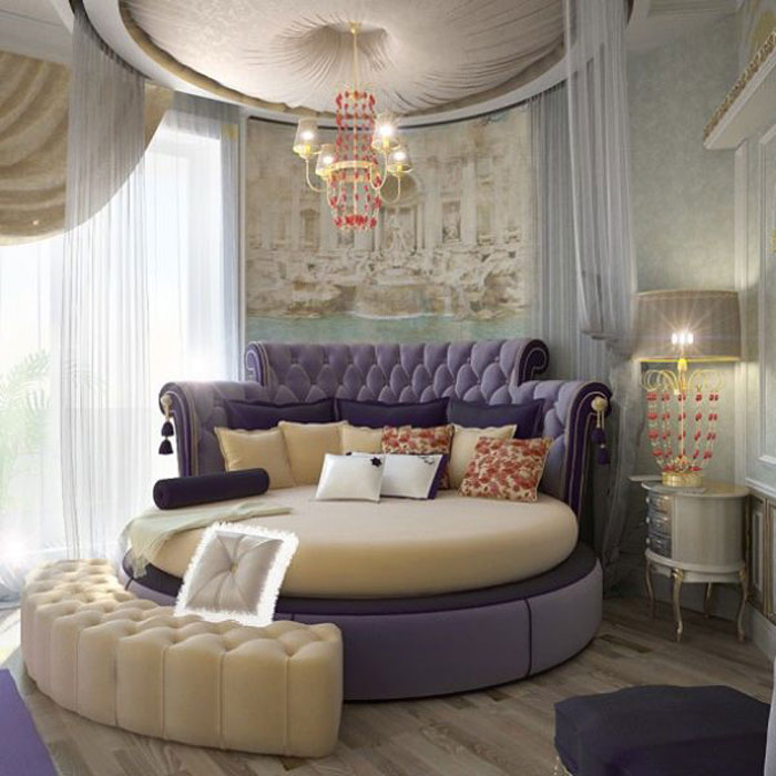 72436602155 Design av runda sängar för ditt sovrum