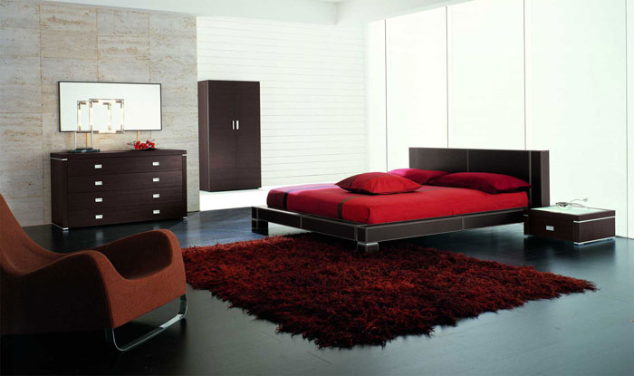 68962238788 idéer för att dekorera ditt sovrum med rött, vitt och svart