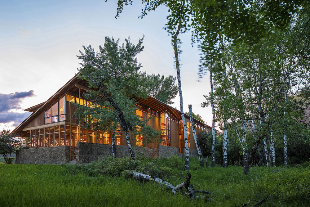 A-Modern-Home-With-A-View-In-Montana-2 Ett modernt hem med utsikt i Montana Designad av Cutler Anderson Architects