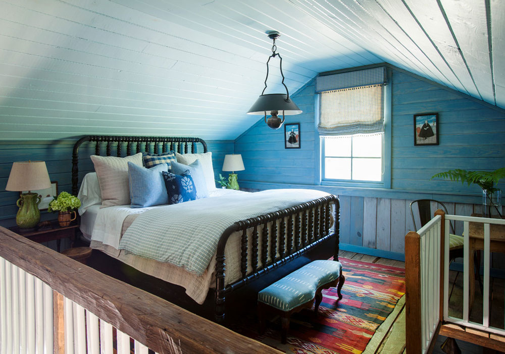 Madison-Cabin-by-Phoebe-Howard Blue Bedroom Design Idéer att prova i ditt hem