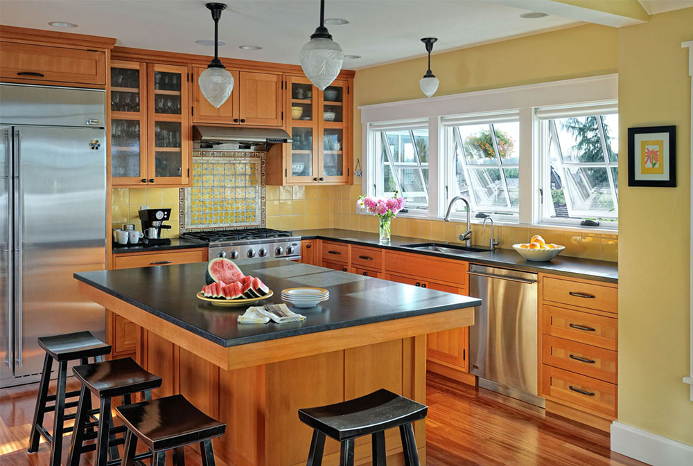 North-Beach-Residence-av-Patricia-Brennan-Architects Gult kök: dekorativa mattor, tillbehör och idéer