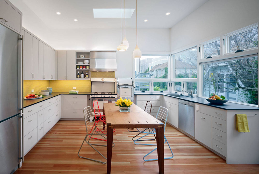 18.-by-Chr-DAUER-Architects Gult kök: dekorativa mattor, tillbehör och idéer