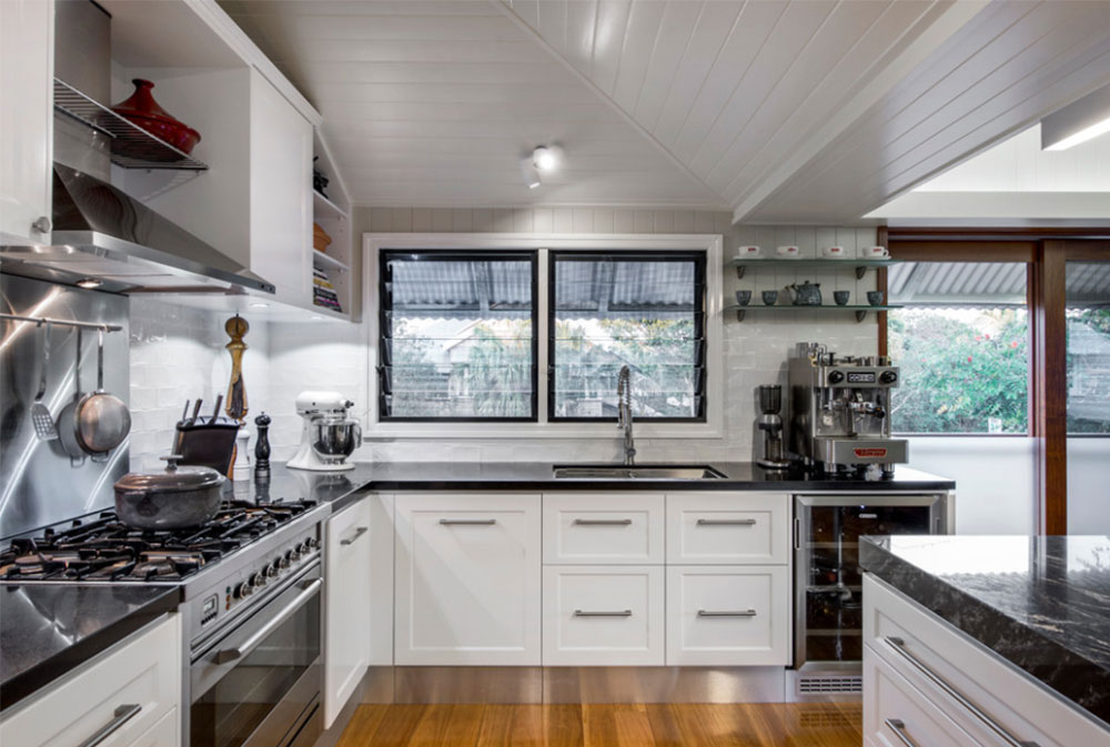 Brisbane-industri-kök-renovering-av-Kim-Duffin-för-sublim-arkitektoniska-interiörer svart och vitt-kök design-idéer