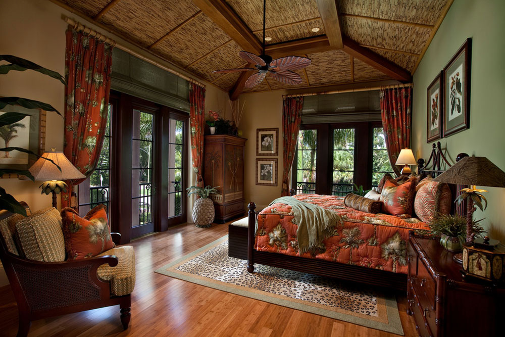 Never-Miss-Summer-With-These-Tropical-Bedroom-Design-Ideen1 Missa aldrig sommaren med dessa Tropical Bedroom Design-Idéer