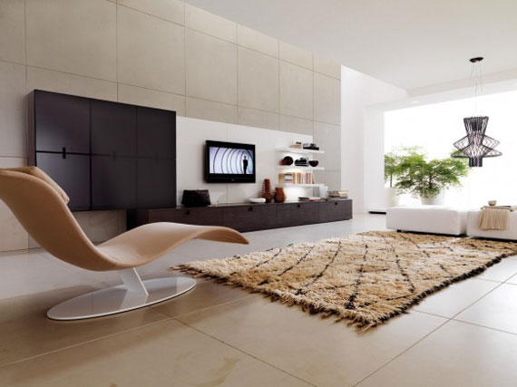 18 Skönheten i minimalistiska vardagsrum med exempel