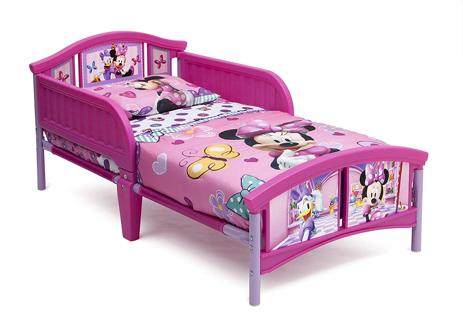 Resenärens plats: Delta Children Plastic Toddler Bed, Disney Minnie Mouse: Baby