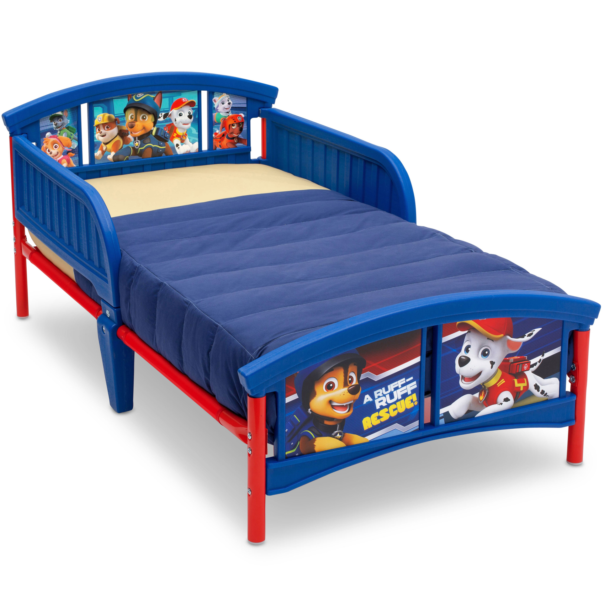 Delta Children Nick Jr. PAW Patrol Plastic Toddler Bed, Blue - Reseläge