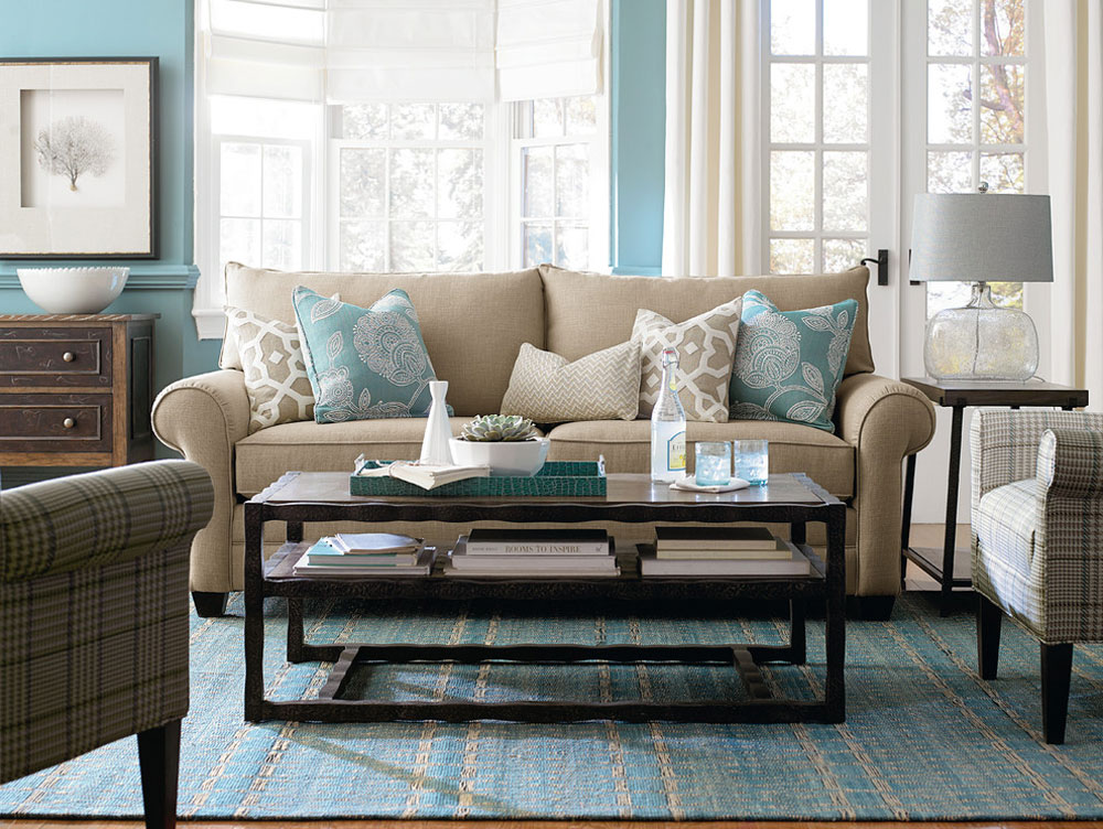 Vardagsrum-av-Woodchuck-Fine-Furniture-Decor Vattenfärgen: Hur man dekorerar ditt husinteriör med det