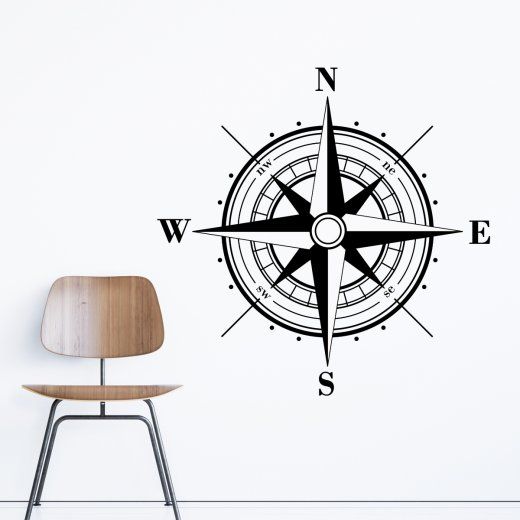 Kompass väggdekor